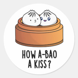 Adesivo Como A-bao Um Beijo Cute Dimsum Pun