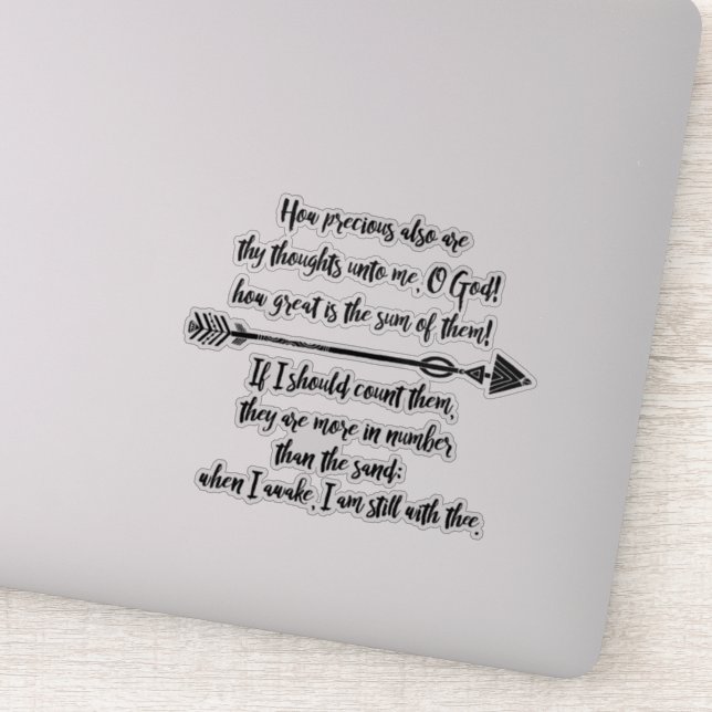 Adesivo Como a Bíblia do Precioso é Versa (Detalhe)