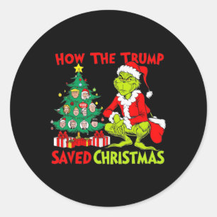 Adesivo Como A Trump Salvou O Natal Engraçado Trump Christ