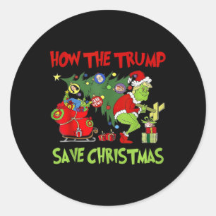 Adesivo Como A Trump Salvou O Natal Engraçado Trump Christ