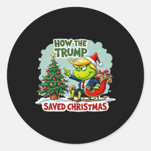 Adesivo Como A Trump Salvou O Natal Engraçado Trump Christ