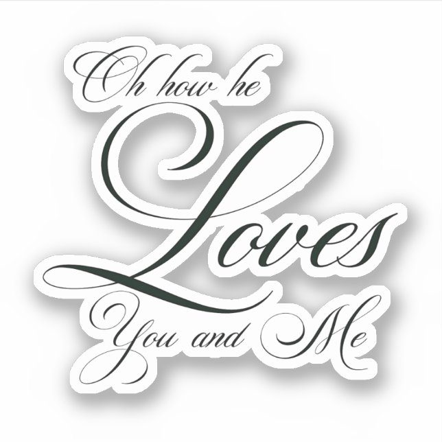 Adesivo Como ele ama (Frente)