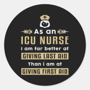 Adesivo Como Enfermeiro da UTI, Ambulância de Emergência