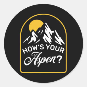 Adesivo Como está o seu Aspen Engraçado Aspen Colorado Esq