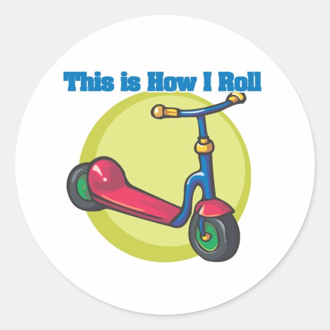 Adesivo Como eu Ando (Scooter) (Frente)