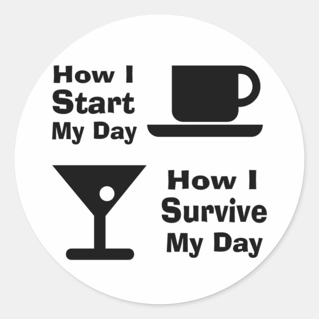 Adesivo Como eu sobrevivo os Stickers (Frente)