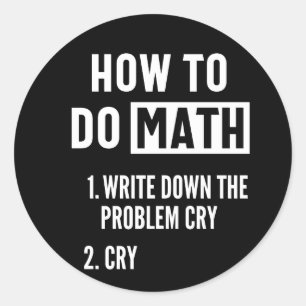 Adesivo Como Fazer Uma Citação Engraçada Em Matemática