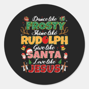 Adesivo Como Jesus Papai noel Natal Xma Religioso Cristão