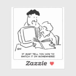 Adesivo Como ligar o computador