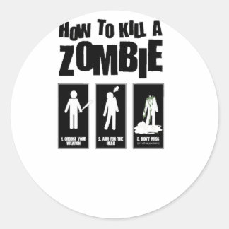 Adesivo Como matar um ZOMBIE