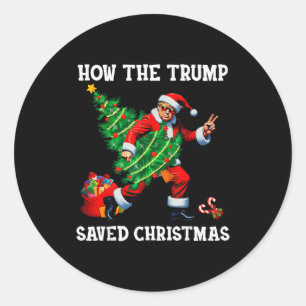 Adesivo Como O Trump Salvou O Natal Divertido Trump Natal