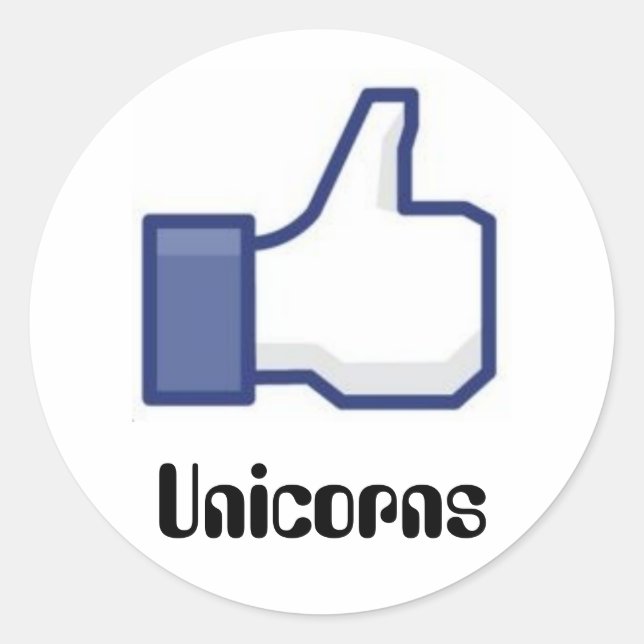 Adesivo Como o Unicorns Sticker (Frente)