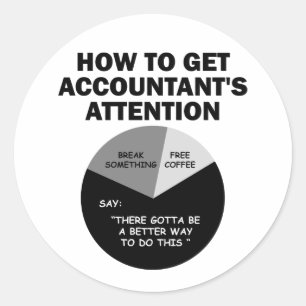 Adesivo Como Obter Atenção do Contador Quebre Algo