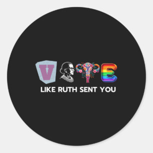 Adesivo Como Ruth Te Enviou - Uterus Flores Feministas Lgb
