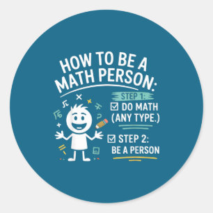 Adesivo Como Ser Uma Pessoa De Matemática Piada De Profess