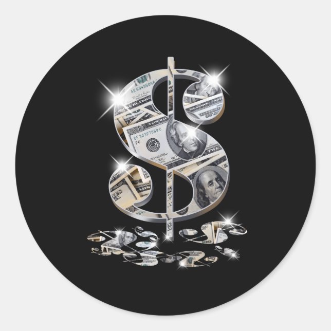 Adesivo Como Sinal de Dólar (Frente)