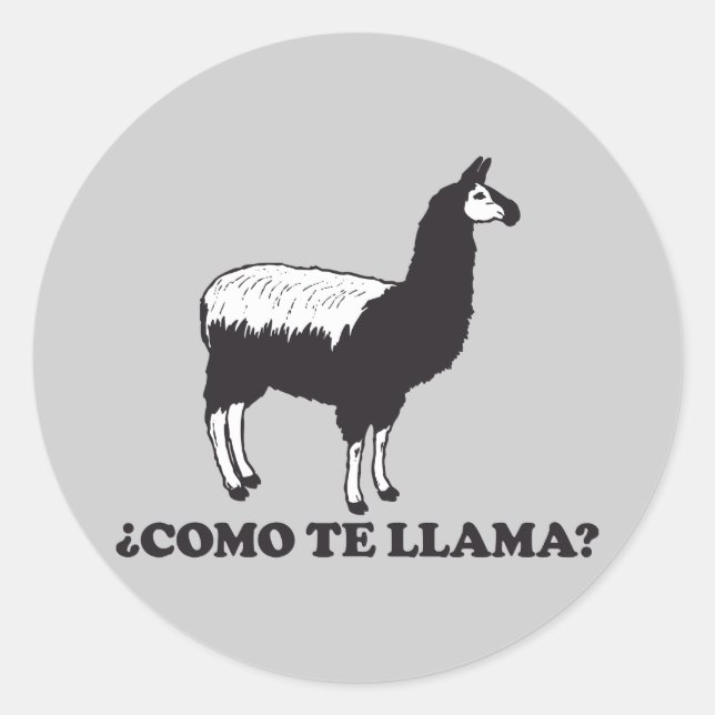Adesivo Como Te Llama (Frente)