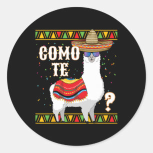 Adesivo Como Te Llama Mexican Sombrero Engraçado Cinco De