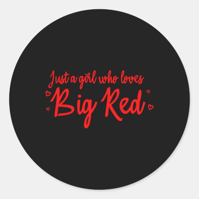 Adesivo Como Um Que Ama Grande Soda Vermelha (Frente)