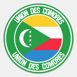 Adesivo Comores Round Emblem