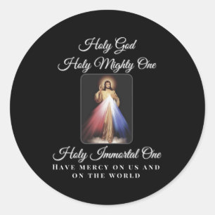 Adesivo Compaixão divino Santo Deus Poderoso Uma Oração Ca