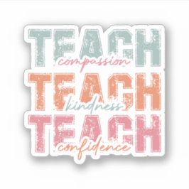 Adesivo Compaixão do Ensino Confiança