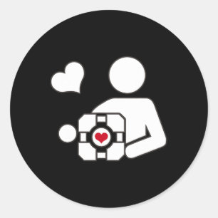 Adesivo Companheiro Cube Gaming Portal Nerd Engraçado Game