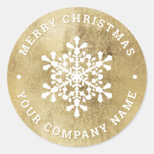 Adesivo Companhia de Natal de Faux Faux Gold