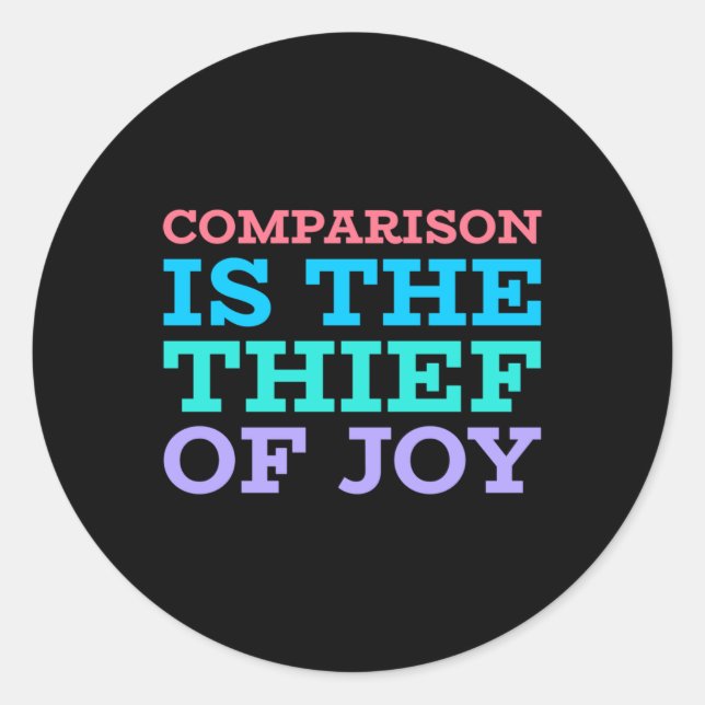 Adesivo Comparação É O Ladrão De Joy Sticker (Frente)