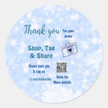 Compartilhamento de marca Snap mídia social q r có