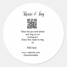 Compartilhar e marcar no site de adicionar QR do I