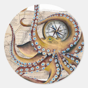 Adesivo Compass Do Mapa De Ovos Marrom