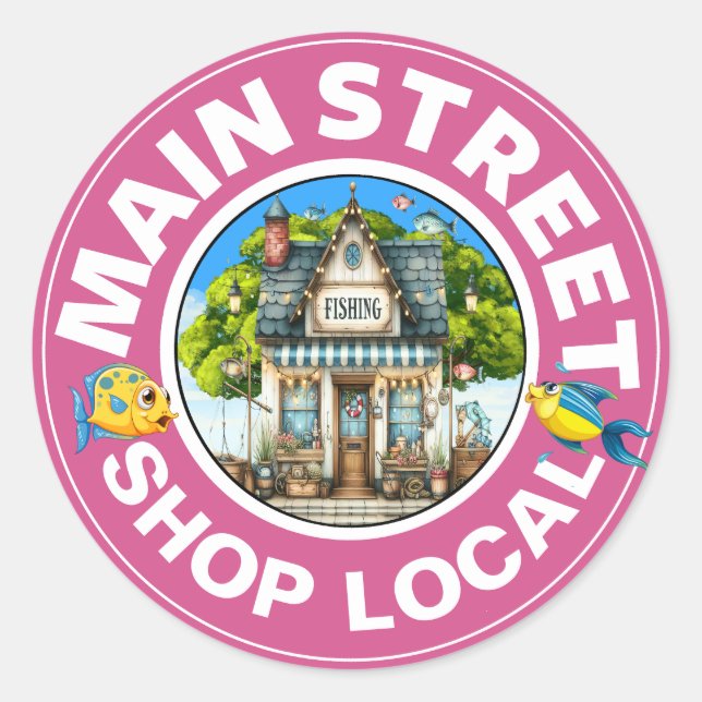 Adesivo COMPRAR Compro de pesca LOCAL (Frente)