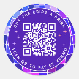 Adesivo Comprar de solha de Disco O Código QR da Noiva A B