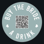 Adesivo Comprar de solteiro A Beber Vênmo Código QR C<br><div class="desc">Peça a todos na festa de solteira que vistam esses adesivos e deixem a noiva beber de graça a noite toda!</div>