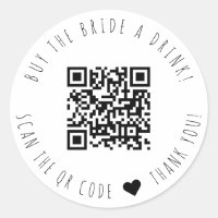 Comprar Minimalista A Noiva Um Código QR De Bebida