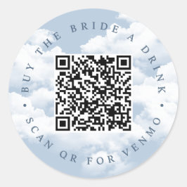 Adesivo Compre A Noiva Uma Bebida "On Cloud Nine" Despedid