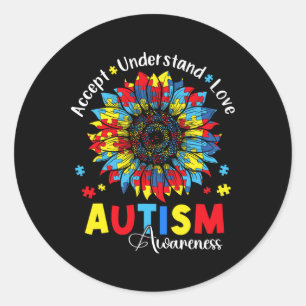 Adesivo Compreender Autismo Admissível Consciência do Amor