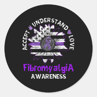 Adesivo Compreender o Amor Fibromialgia Sunflower Awarness