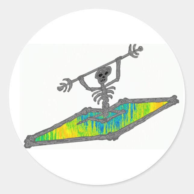 Adesivo Comprimento de onda de Kayak Bones (Frente)