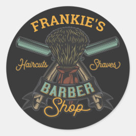 Adesivo Compro de Barber Personalizado Barras de Margens d