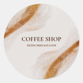 Adesivo Compro de café mínimo simples