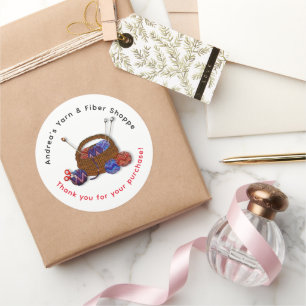 Adesivo Compro de Fios de Cesta de Armação Obrigado Client