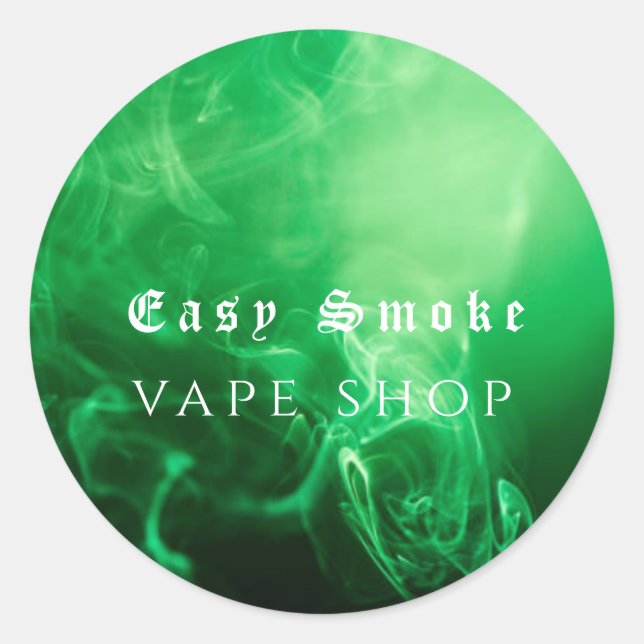 Adesivo Compro de Fumaça Negra Verde (Frente)