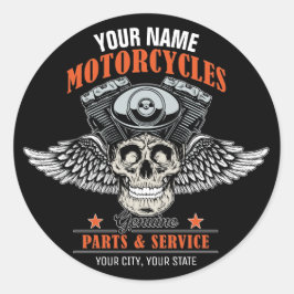 Adesivo Compro de Motociclos Personalizados do Crânio Voad