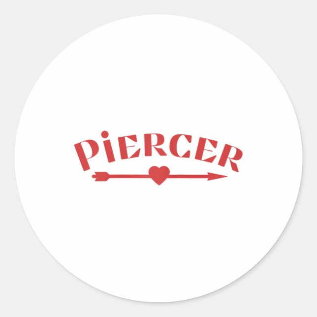 Adesivo Compro de Piercer Arrow Heart Professional Piercin (Frente)