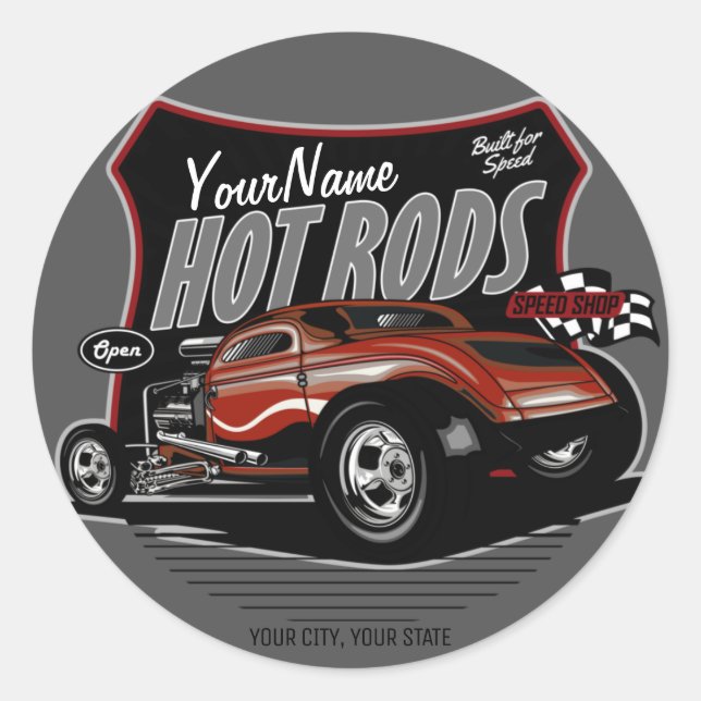 Adesivo Compro Personalizado de Velocidade do Soquete Verm (Frente)