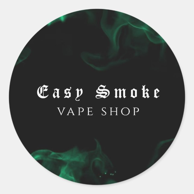 Adesivo Compro Vape Green Business (Frente)