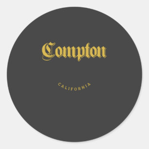 Adesivo Compton California Dourado