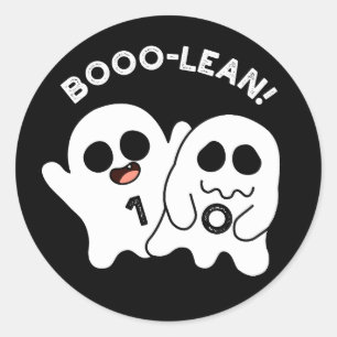 Adesivo Computador Engraçado Boo-lean Ghost Boolean Pun Da